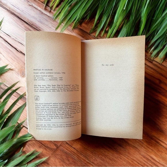 Vintage 1963 Profiles in Courage by John F. Kennedy | 24th Printing | Cardinal - Picture 8 of 13